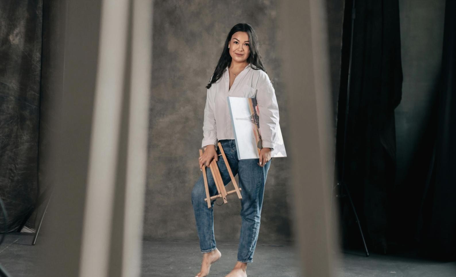 Робочий процес створення портрета в студії